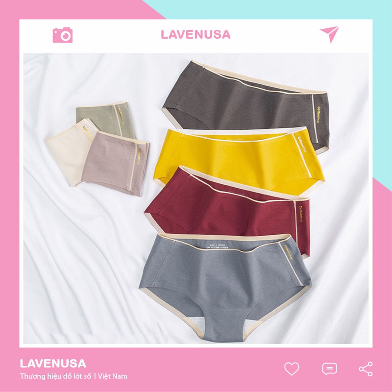 Quần lót nữ cotton tàng hình không đường may co giãn 4 chiều cao cấp LAVENUSA QL03