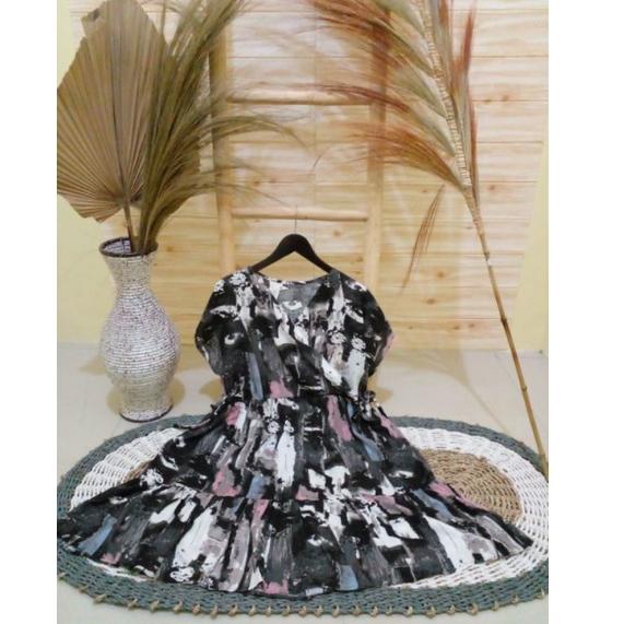 Năm Đầu	Đầm kimono Dài Đến Đầu Gối Phối Bèo Nhún Nữ Tính | BigBuy360 - bigbuy360.vn