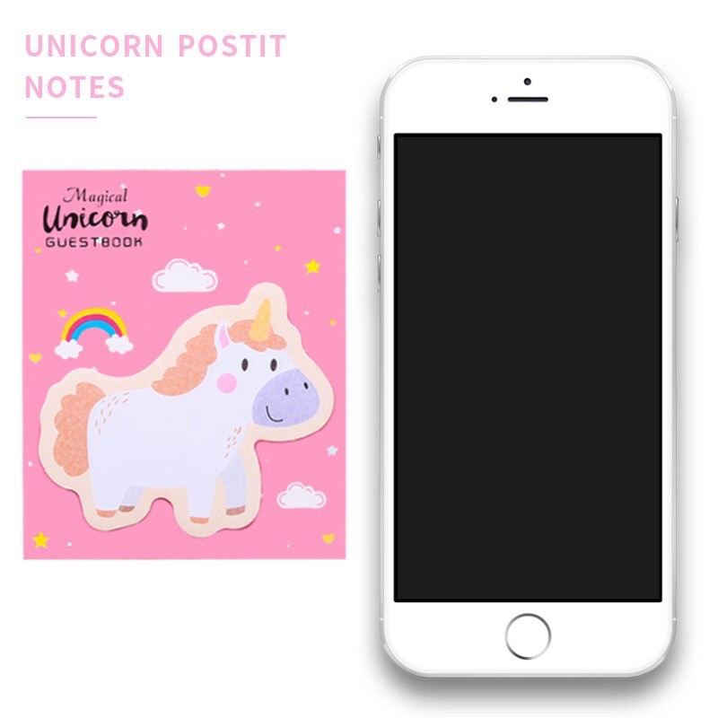 Tệp 30 giấy ghi chú UNICORN hoạt hình (GGC30)