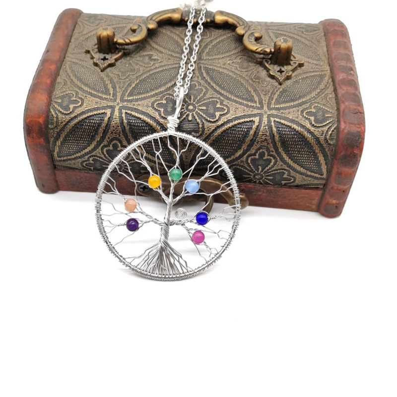 Nerf Vòng cổ Mặt Hình Cây Sự Sống Cho Mẹ Và Con Gái