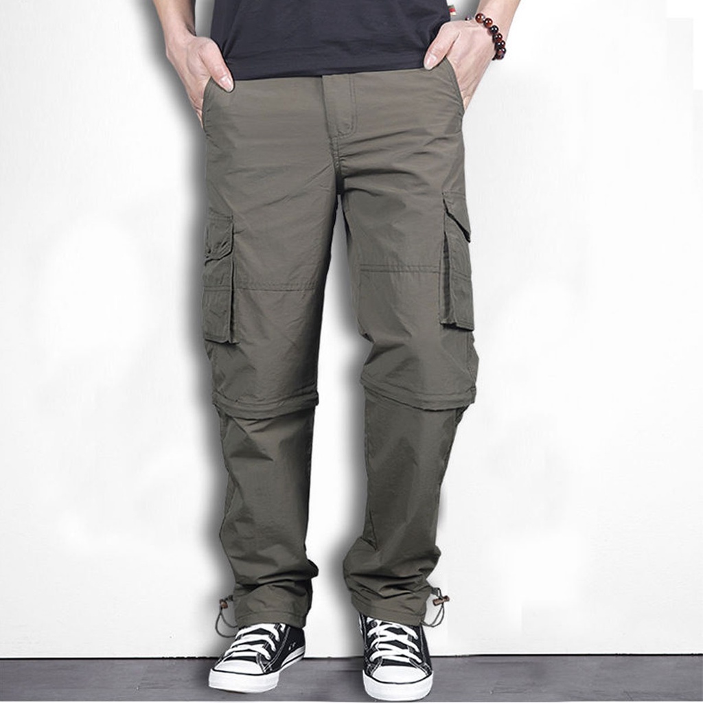Quần Thể Thao Tháo Ống Jogger Nam US ARMY Vải Gió, Dáng Thể Thao, Bo Ống Trẻ Trung, Lưng Chun Thoải Mái
