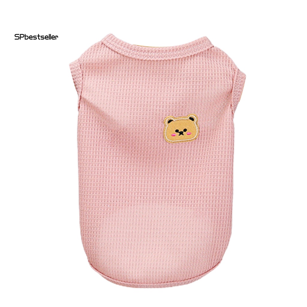 Áo Thun Polyester Cổ Tròn In Hình Gấu Thời Trang Mùa Xuân Cho Cún Cưng