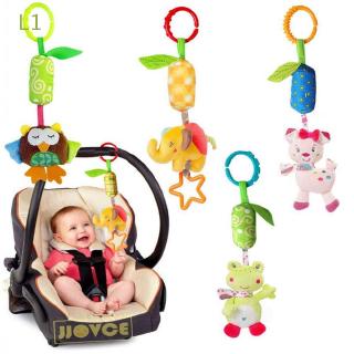 L1 Cute Developmental Musical Animal Newborn Stroller Plush Toy