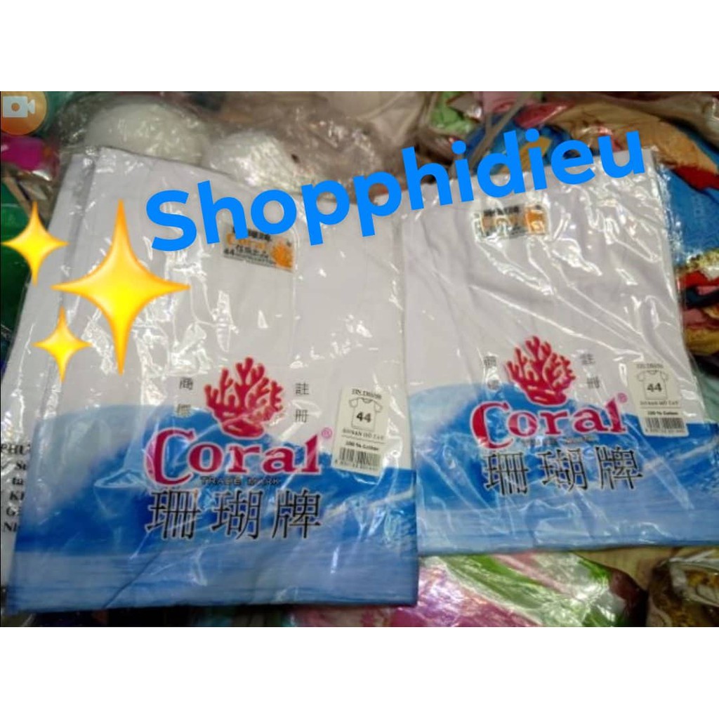 Combo 2 Áo thun lót Coral có tay