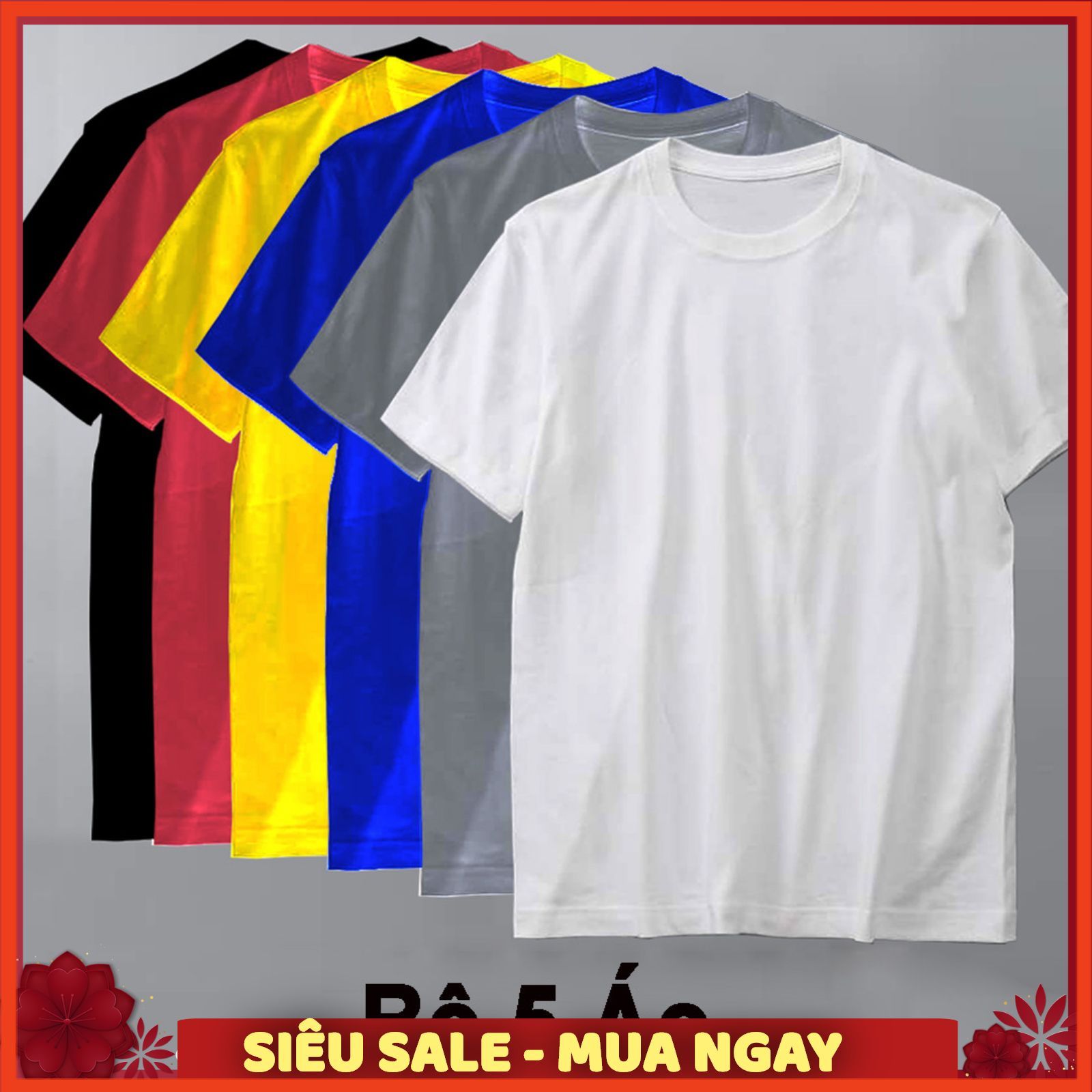 Áo thun trơn nam form rộng phong cách hàn quốc vải poly cotton mịn XƯỞNG SỈ ( Nhiều Màu) | BigBuy360 - bigbuy360.vn