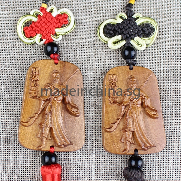 Phụ Kiện Trang Trí Xe Hơi Bằng Gỗ Đào Phong Cách Trung Hoa