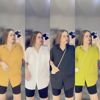 Áo sơ mi2 túi tay hến bigsize