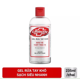 GEL NƯỚC RỬA TAY KHÔ LIFEBUOY CHAI 100ml 235ml
