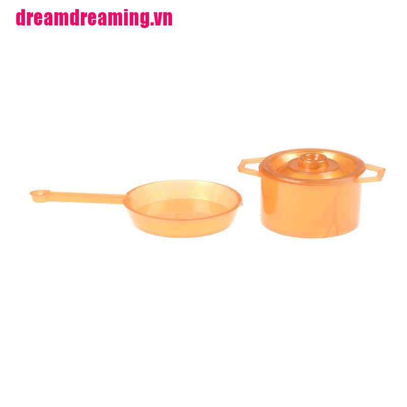 Bộ 10 Dụng Cụ Nhà Bếp Mini Đồ Chơi Cho Búp Bê