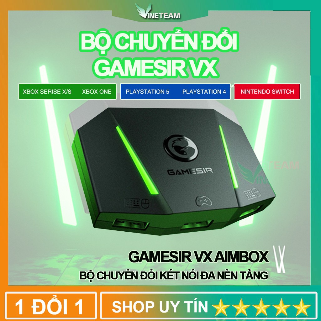 GameSir VX AimBox bộ chuyển đổi bàn phím chuột cho Nintendo Switch/PS5 PS4/Xbox Dòng X/XBOX One Xgamingstore