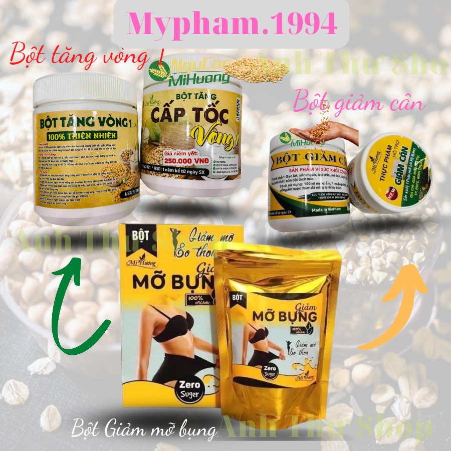 Bột Ngũ Cốc Giảm Mỡ Bụng Mị Hương Bột giảm Cân Mị Hương Tăng Vòng 1