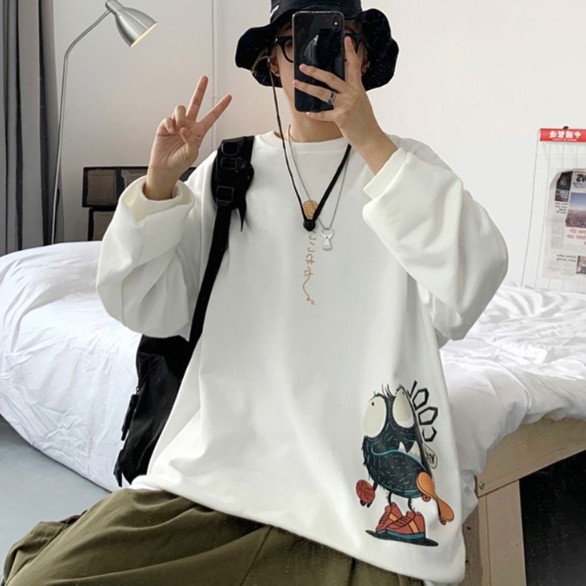 Áo Nỉ Tay Dài Bằng Cotton Mềm Hợp Thời Trang Phong Cách Hàn Quốc 2020 Cho Phái Nam | BigBuy360 - bigbuy360.vn