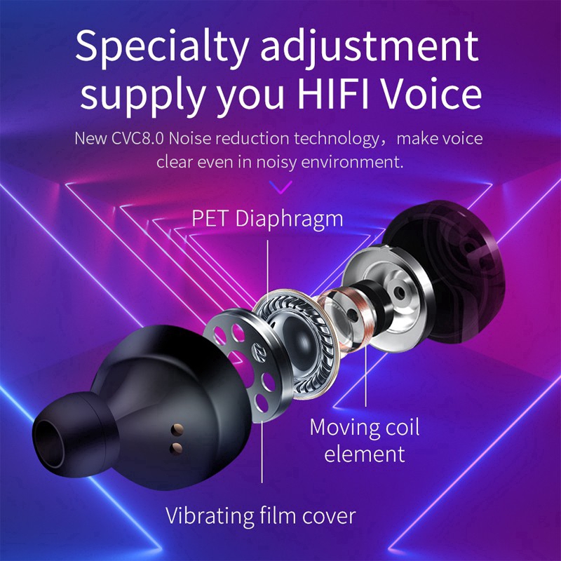 Tai nghe TWS A6 Bluetooth 5.0 âm thanh HiFi cao cấp