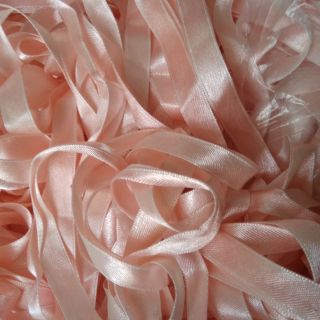 Ruy băng satin 1cm màu hồng cam