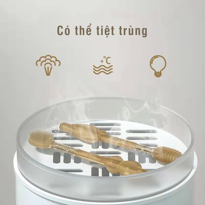 Set rơ lưỡi + Bàn chải tập đánh răng mát-xa nướu Silicone cho bé từ 0-18 tháng