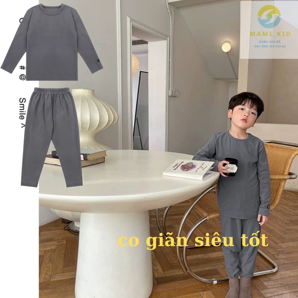 quần áo bé gái, bé trai vải nỉ cotton dày dặn và siêu mềm đẹp cho bé 10-40kg mamikid
