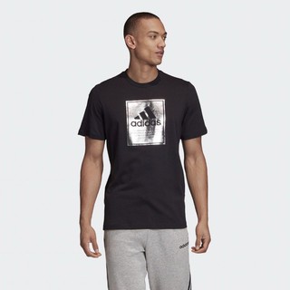 Adidas logo box foil tee/Áo phông adidas logo bạc