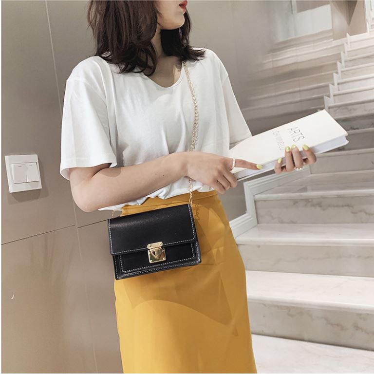 Túi đeo chéo da hàn quốc nữ đẹp có khóa S1 T101