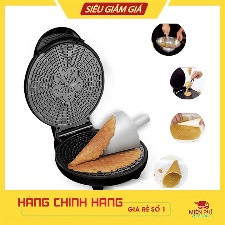 Máy làm bánh quế cuộn hình nón, máy làm vổ ốc quế