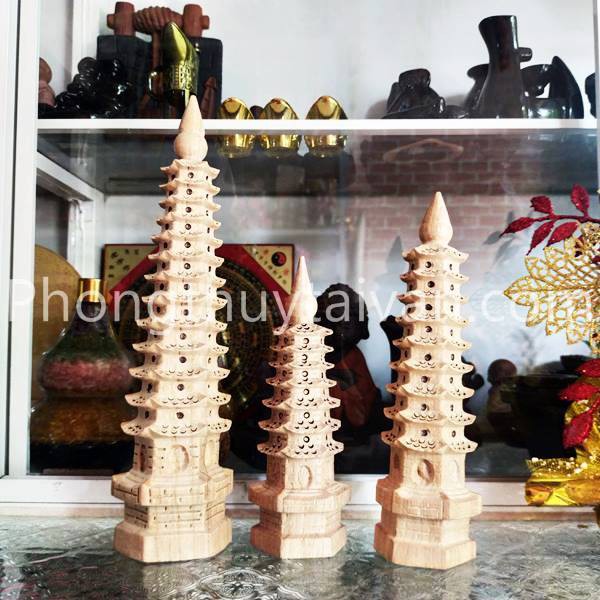 Tháp Văn Xương gỗ ĐÀO  7,9,13 tầng🌵 phong thủy