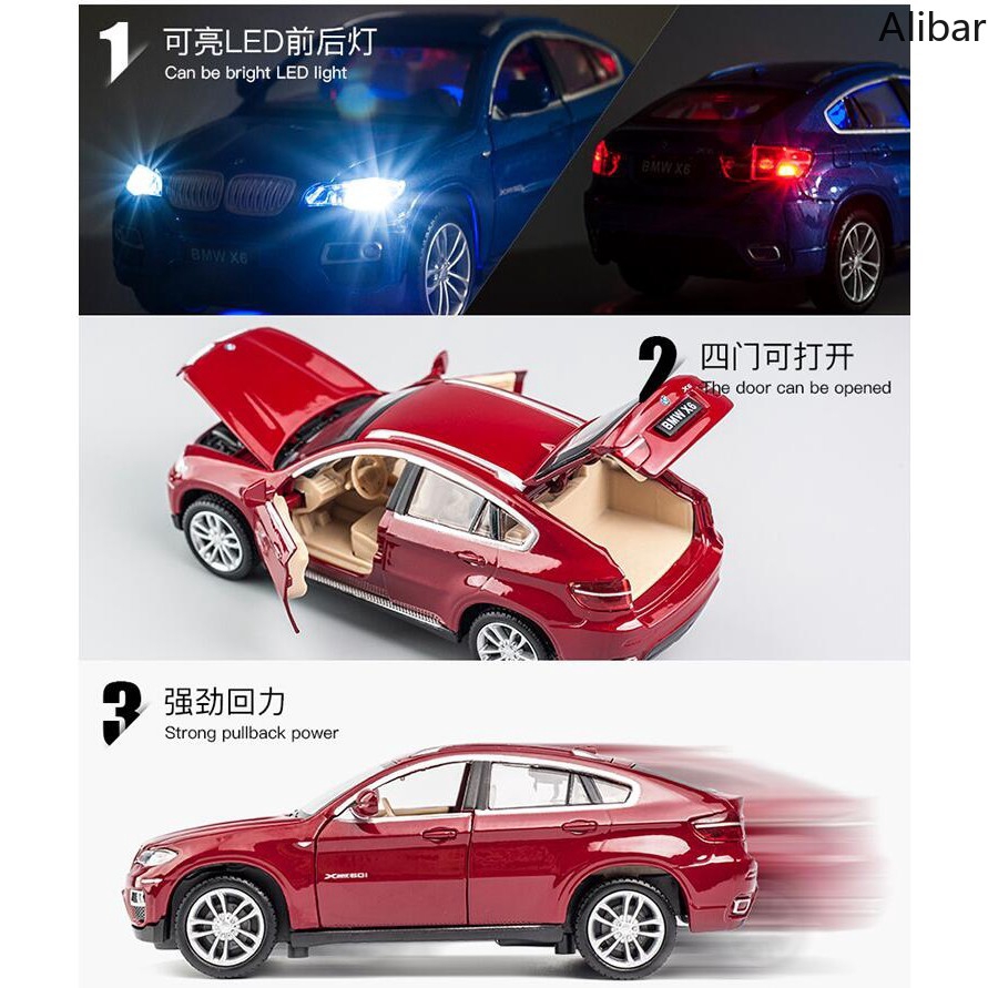 Mô Hình Xe Hơi Bmw X6 Có Đèn Và Âm Thanh Độc Đáo Sống Động