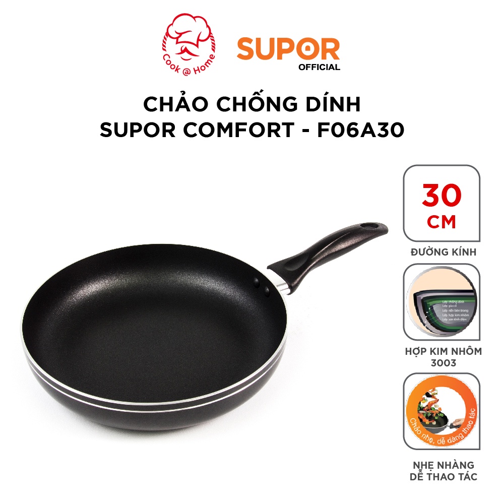 Chảo chống dính Supor Comfort F06A20 F06A22 F06A24 F06A26 F06A28 F06A30