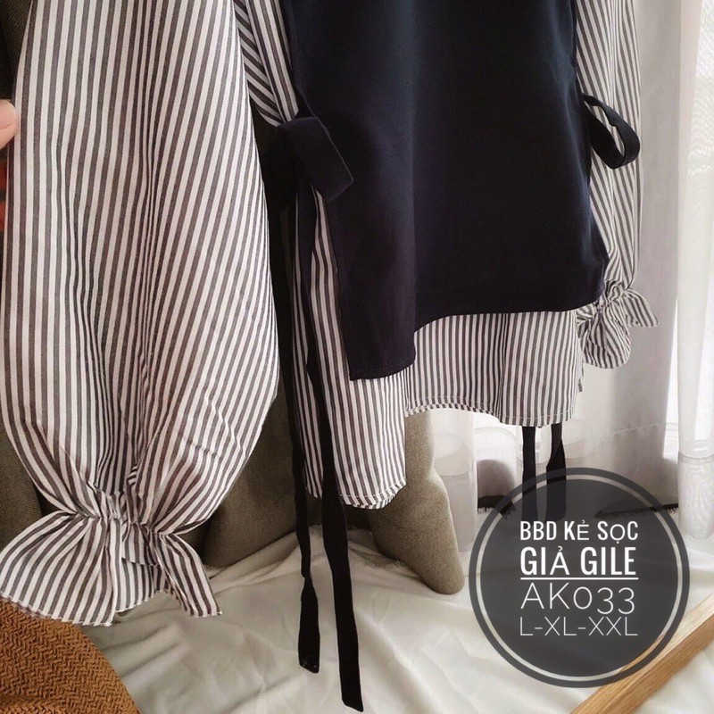 Áo bigsize gile cột eo 55-85kg | BigBuy360 - bigbuy360.vn