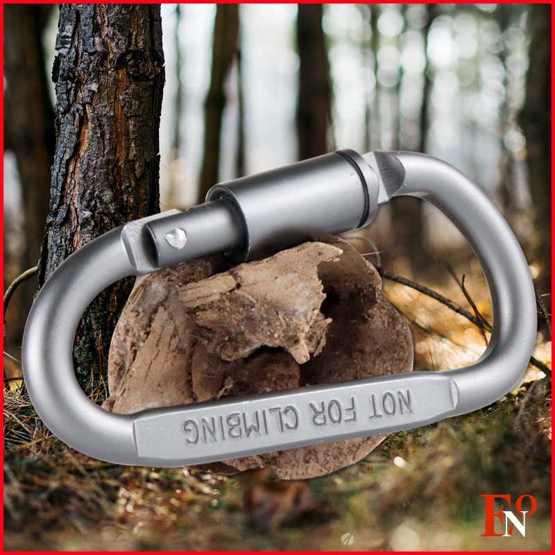 Móc khóa nhôm carabiner hình chữ D