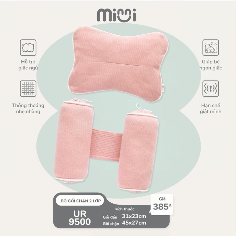 Bộ gối chặn sơ sinh Minni Ualarogo
