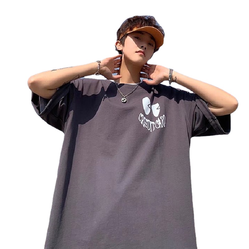 Áo Thun Tay Ngắn Dáng Rộng In Chữ Phong Cách Hip Hop Thời Trang Mùa Hè Cho Nam Và Nữ Size M-8XL