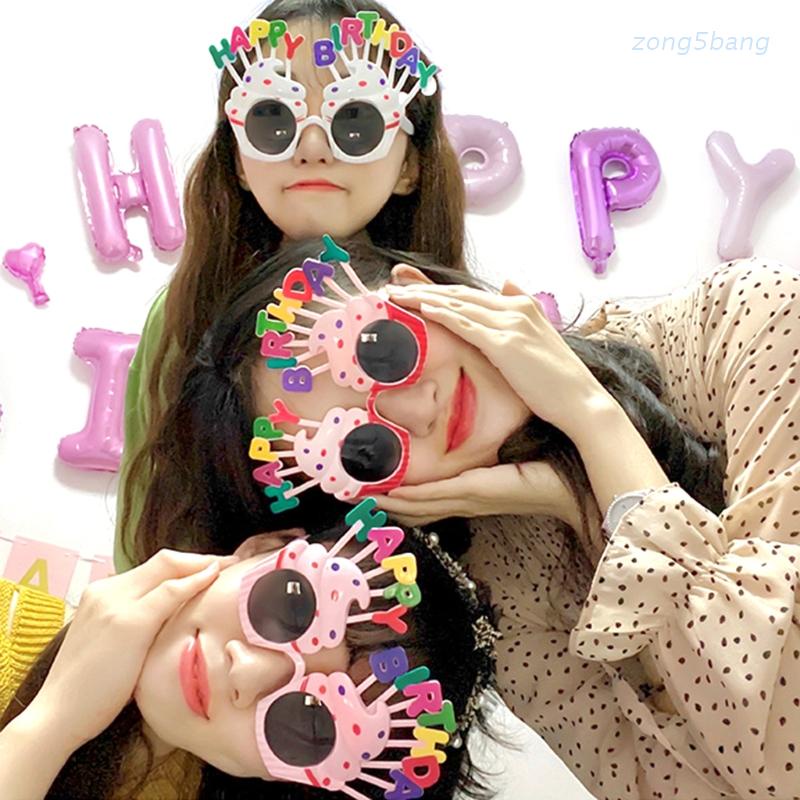 Mắt kính họa tiết chữ Happy Birthday độc đáo cho người lớn và trẻ em