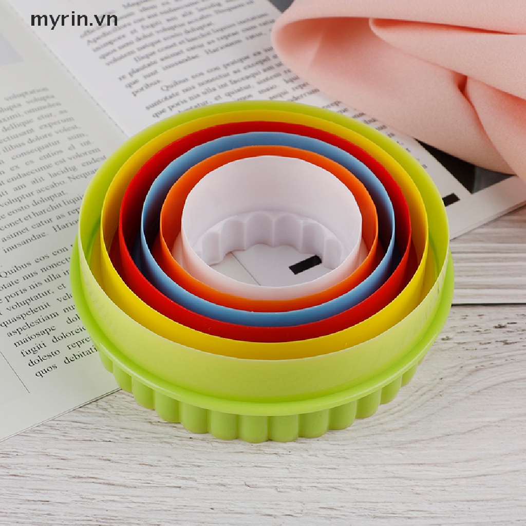 Set 6 Dụng Cụ Cắt Bột Làm Bánh Hình Tròn / Bông Hoa