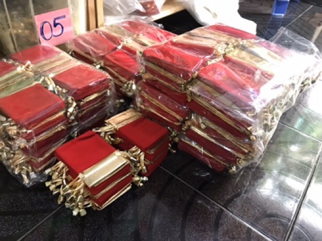 Combo 10 túi nhung đựng trang sức vòng tay, nhẫn | BigBuy360 - bigbuy360.vn