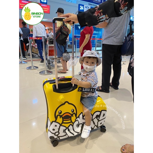 VALI VỊT BDUCK, Valy ngồi cho bé xe đẩy cho bé