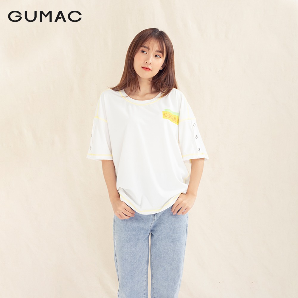 Áo thun nữ chạy chỉ in Gumac ATA1037 GUMAC