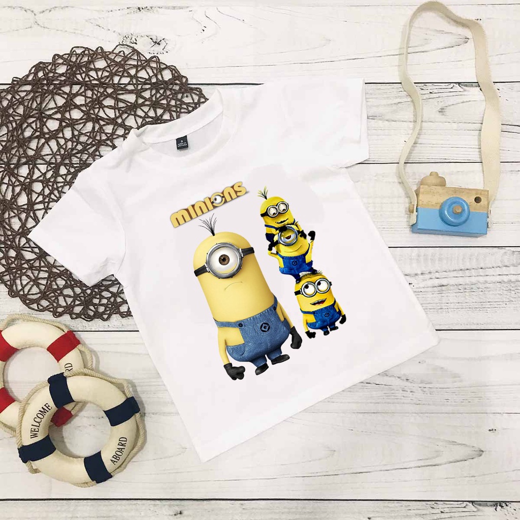 Áo thun in hình Minion cho bé giá rẻ vải đẹp