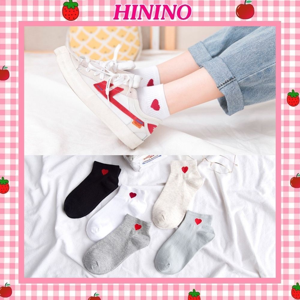 TẤT VỚ NỮ HÌNH TRÁI TIM CỔ NGẮN TN07