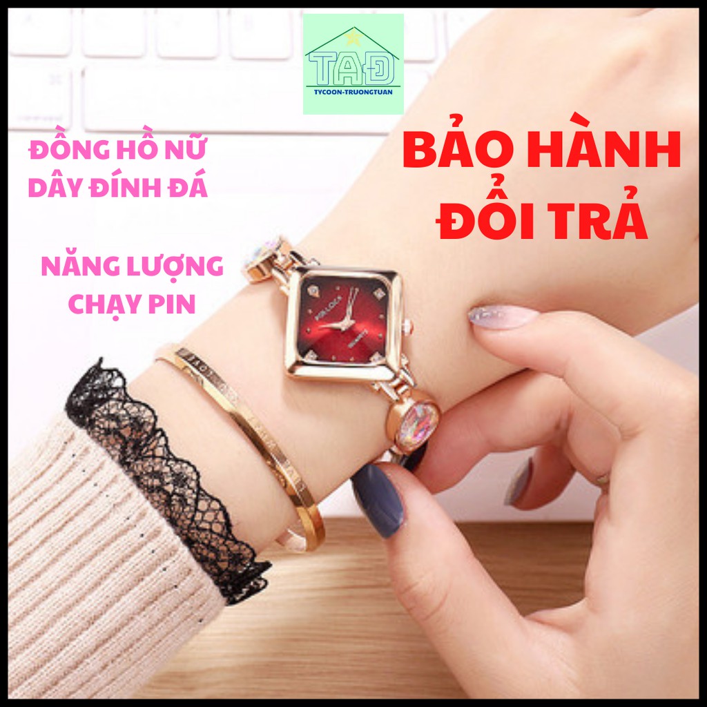 Đồng hồ nữ POLLOCK, phụ kiện thời trang chống nước 3atm