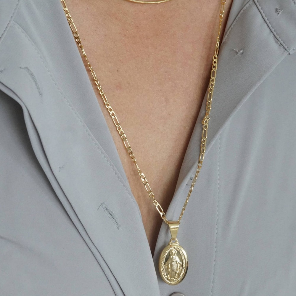 Dây Chuyền Nhiều Lớp Mặt Đồng Xu Thời Trang Unisex