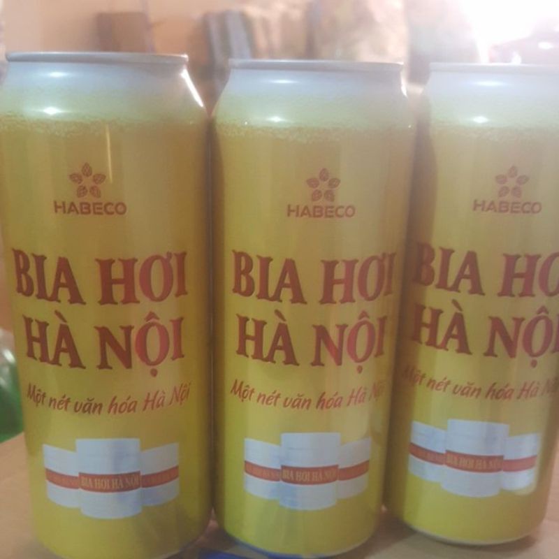 Bia hơi Hà Nội lon 500ml