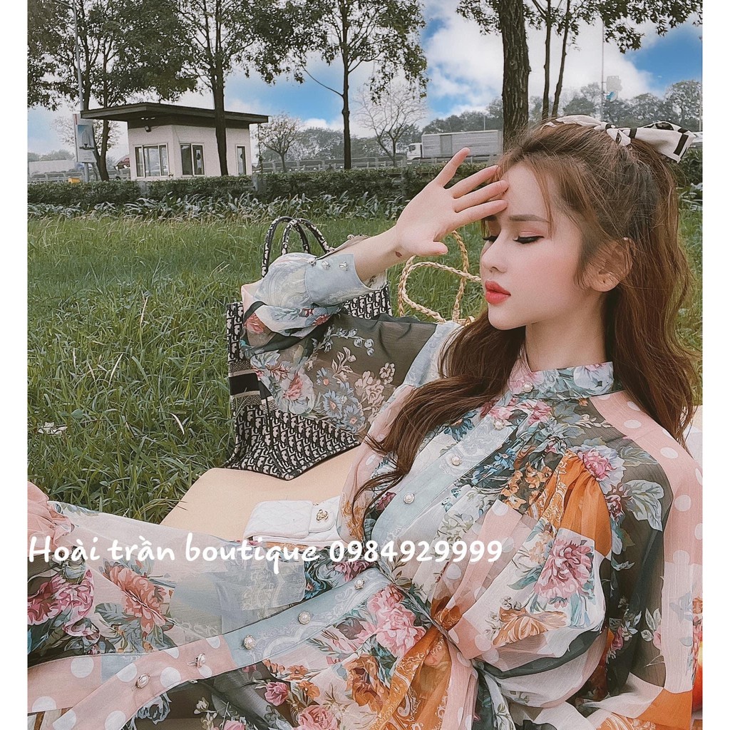 Set đồ nữ cá tính, set váy hoa liền thân đi chơi sang chảnh mùa hè đẹp 8A00165 | BigBuy360 - bigbuy360.vn