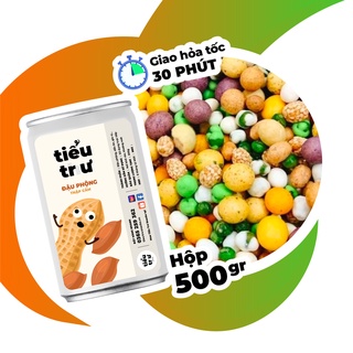 Đậu phộng da cá mix vị thập cẩm đặc biệt | Lọ 420g | Ăn vặt Tiểu Trư Snacks Hà Nội ngon rẻ
