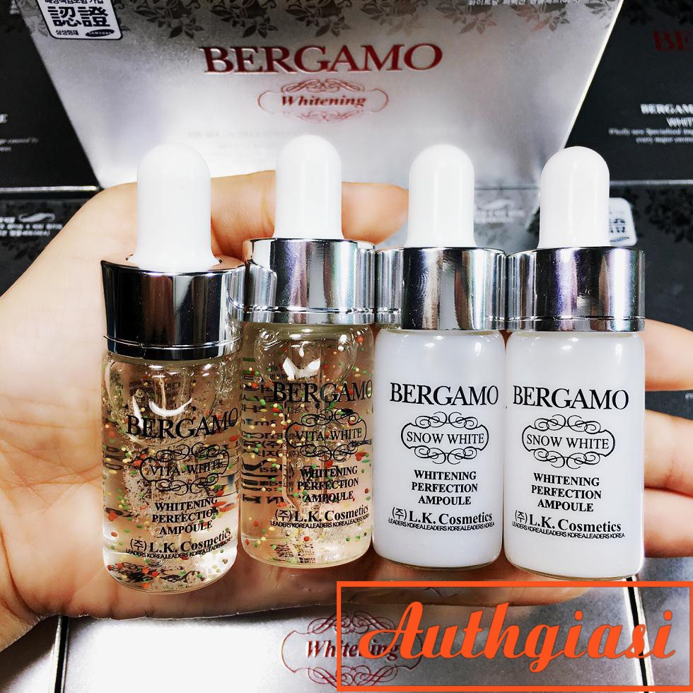 Serum Bergamo Snow White Vita dưỡng trắng \ Luxury Gold phục hồi da \ Pure Snail cấp ẩm 13ml | BigBuy360 - bigbuy360.vn