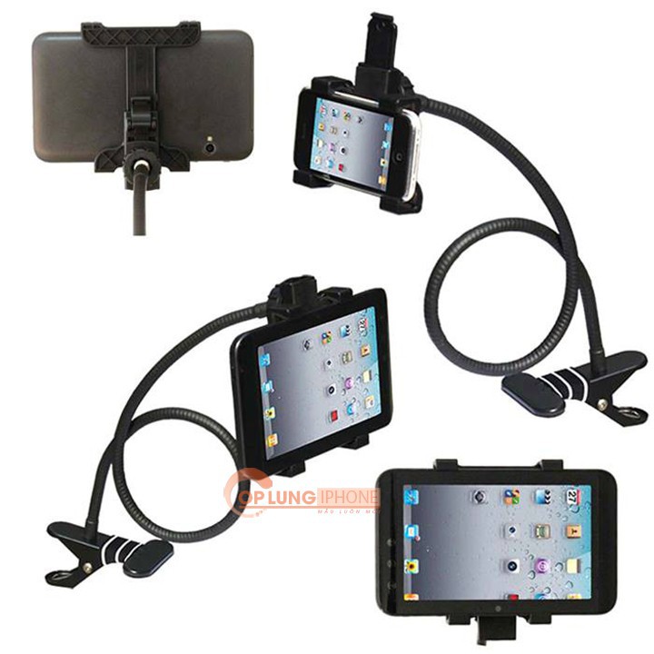 Kẹp ipad máy tính bảng đuôi khỉ xoay 360 độ