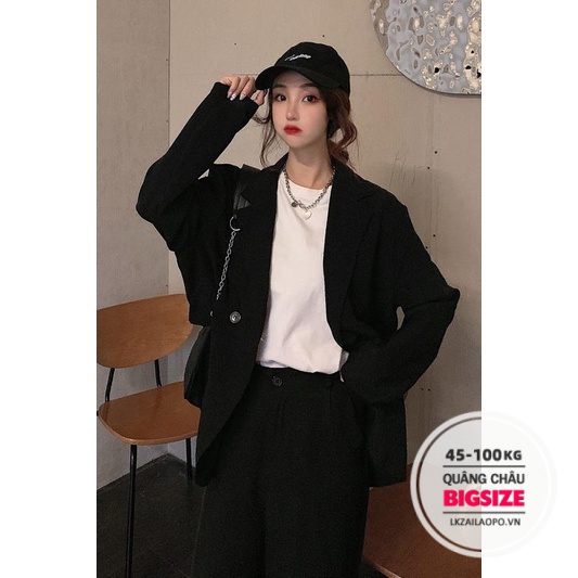 BIGSIZE Nữ (45-100kg) Áo khoác vest blazer nữ mỏng dáng rộng màu sắc đơn giản thanh lịch  - Phong cách Hàn Quốc | BigBuy360 - bigbuy360.vn