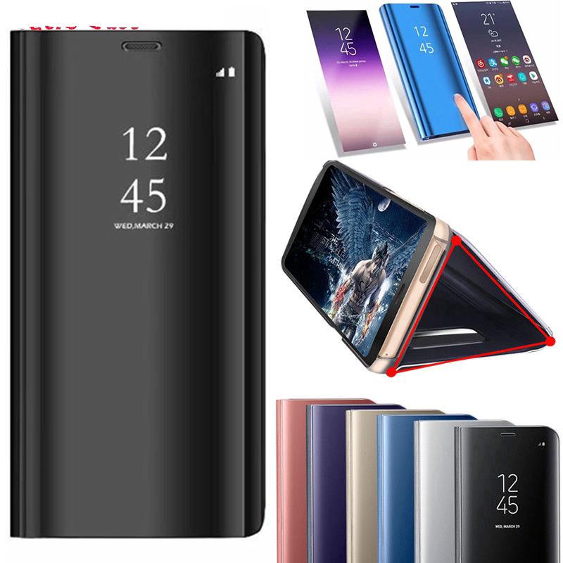 Bao da điện thoại nắp lật tráng gương thông minh cho iPhone X/XS XR XSMax