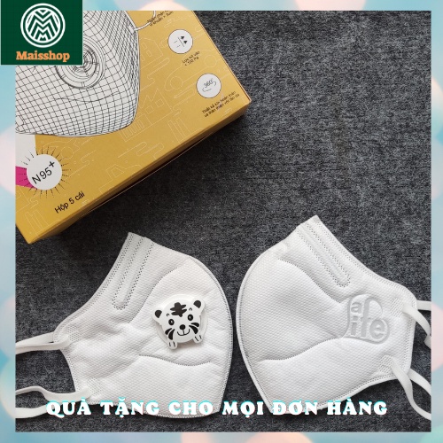 KHẨU TRANG SAFELIFE CHỐNG BỤI 3D CAO CẤP TRẺ EM TRẮNG