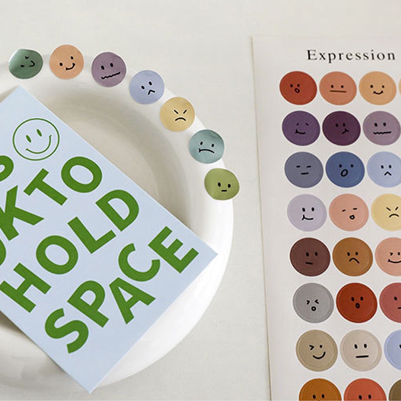 Miếng Dán Trang Trí Hình Mặt Cười Màu Sắc Đáng Yêu Độc Đáo