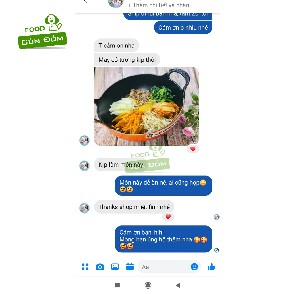 Bánh gạo tươi nguyên thanh kèm sốt ớt