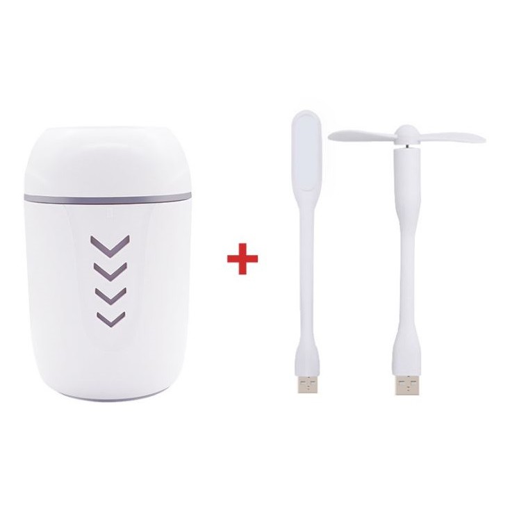 Máy phun sương mini - FOLLOW shop GIẢM 10K - tặng kèm quạt và đèn USB - Máy tạo độ ẩm không khí humidifier - GD135